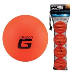 Bauer Hydrog Liquid Filled Reduced Bounce Hockey Ball - 4 Pack
