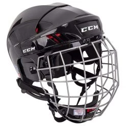 CCM HT50C HF JUNIOR HOCKEY HELMET COMBO