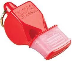 Fox 40 Classic Cmg Coaches Whistle 3 Chamber Pealess
