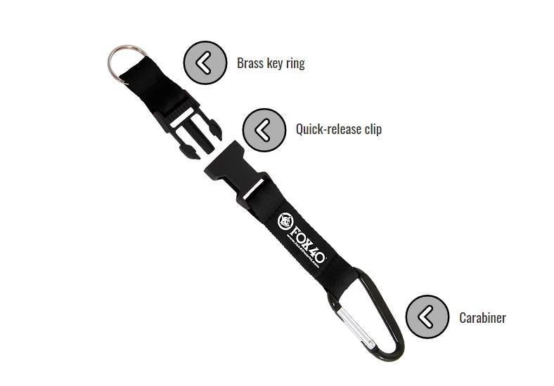 Fox 40 Quick Release Strap With Carabiner 3 Fox 40 Quick Release Strap With Carabiner