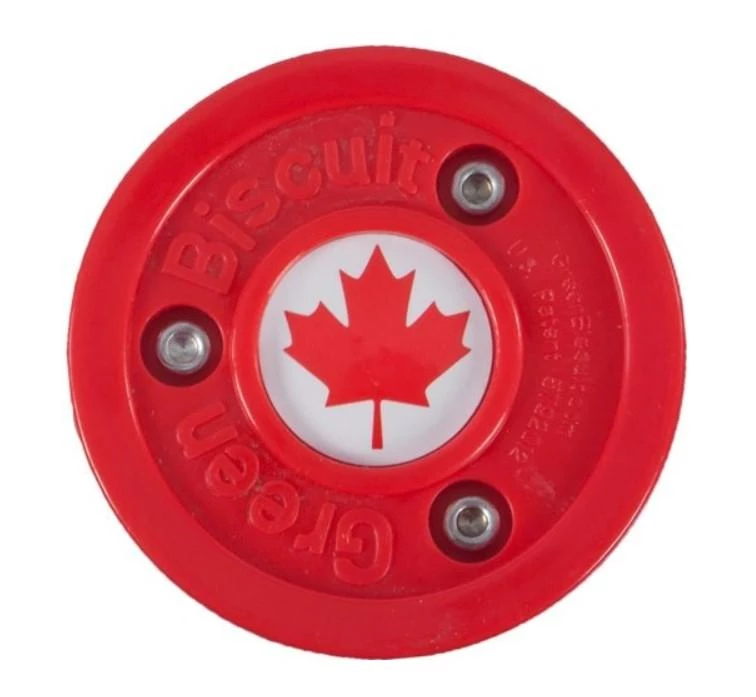GREEN BISCUIT CANADA OLYMPIC OFF ICE TRAINING PUCK 3 GREEN BISCUIT CANADA OLYMPIC OFF ICE TRAINING PUCK