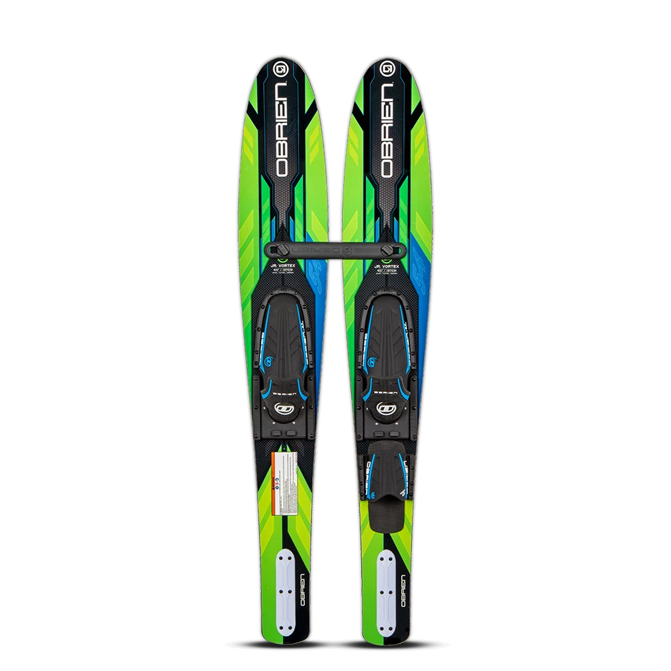 Obrien Vortex Series Junior 54" Combo Water Skis W/ Jr X7 Bindings Green Water Sports 3 Obrien Vortex Series Junior 54" Combo Water Skis W/ Jr X7 Bindings Green Water Sports