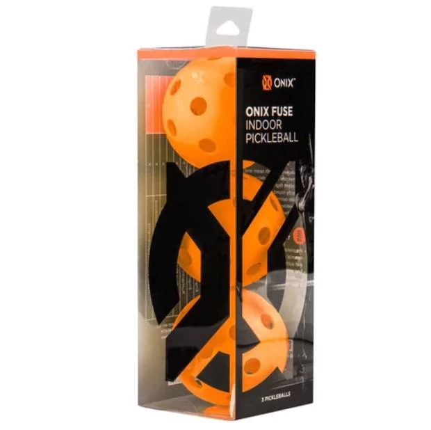 Racket Sports Onix Fuse Indoor Pickleball Balls (3 Pack) Orange 3 Racket Sports Onix Fuse Indoor Pickleball Balls (3 Pack) Orange