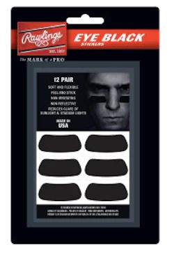 Rawlings Eye Black Sticker Patches 12 Per Pack Baseball & Softball Accessories 3 Rawlings Eye Black Sticker Patches 12 Per Pack Baseball & Softball Accessories