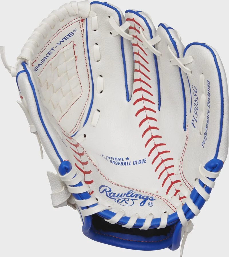 Sports Replay - Sports Excellence Rawlings Player's Series 9" Youth Ball Glove White/Blue 3 Sports Replay - Sports Excellence Rawlings Player's Series 9" Youth Ball Glove White/Blue