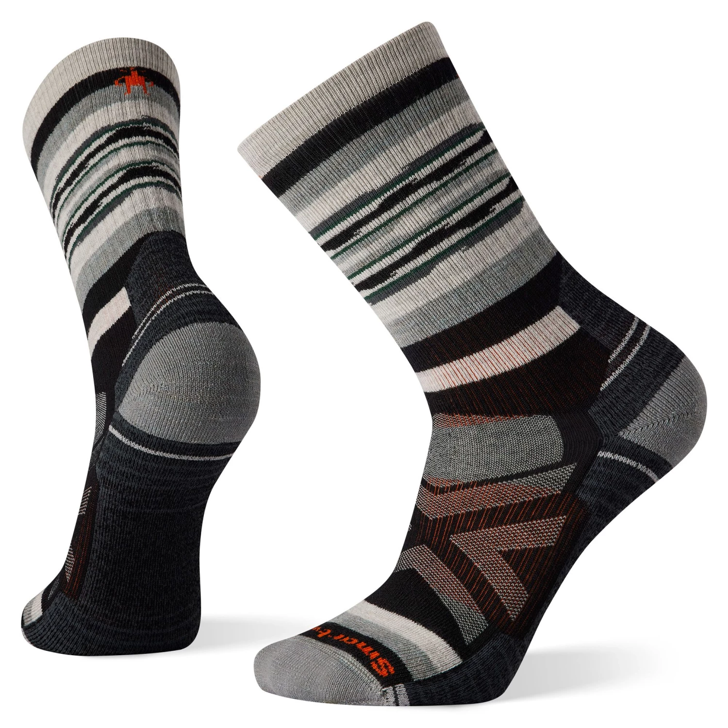 Smartwool Hike Full Cushion Rail Stripe Crew Socks Winter Apparel 2 Smartwool Hike Full Cushion Rail Stripe Crew Socks Winter Apparel