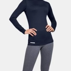 UNDER ARMOUR COLD GEAR AUTHENTIC MOCK WOMEN'S LONG SLEEVE T-SHIRT