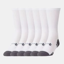 UNDER ARMOUR YOUTH RESISTOR 3.0 HEAT GEAR CREW SOCKS (3 PACK)